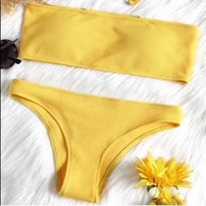 Yellow Bandeau Bikini from Zaful (never worn)